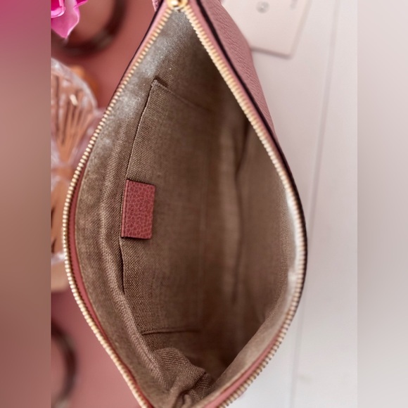 Pink Gucci Bamboo Leather Pouch/ Clutch - Picture 4 of 9